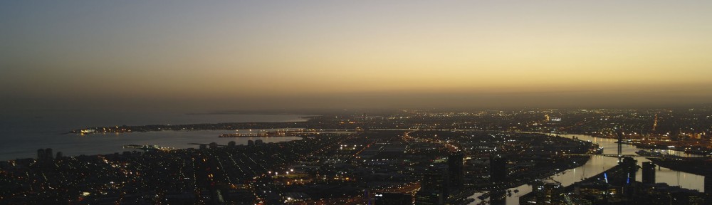 Melbourne from the sky